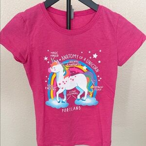 Kids Unicorn T-Shirt - Pink